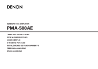 Denon PMA-500AE-Owners-Manual 